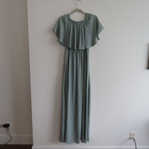 SHOW ME YOUR MUMU Hacienda Chiffon Maxi Dress Bridesmaid Wedding - Size M - Picture 3 of 14